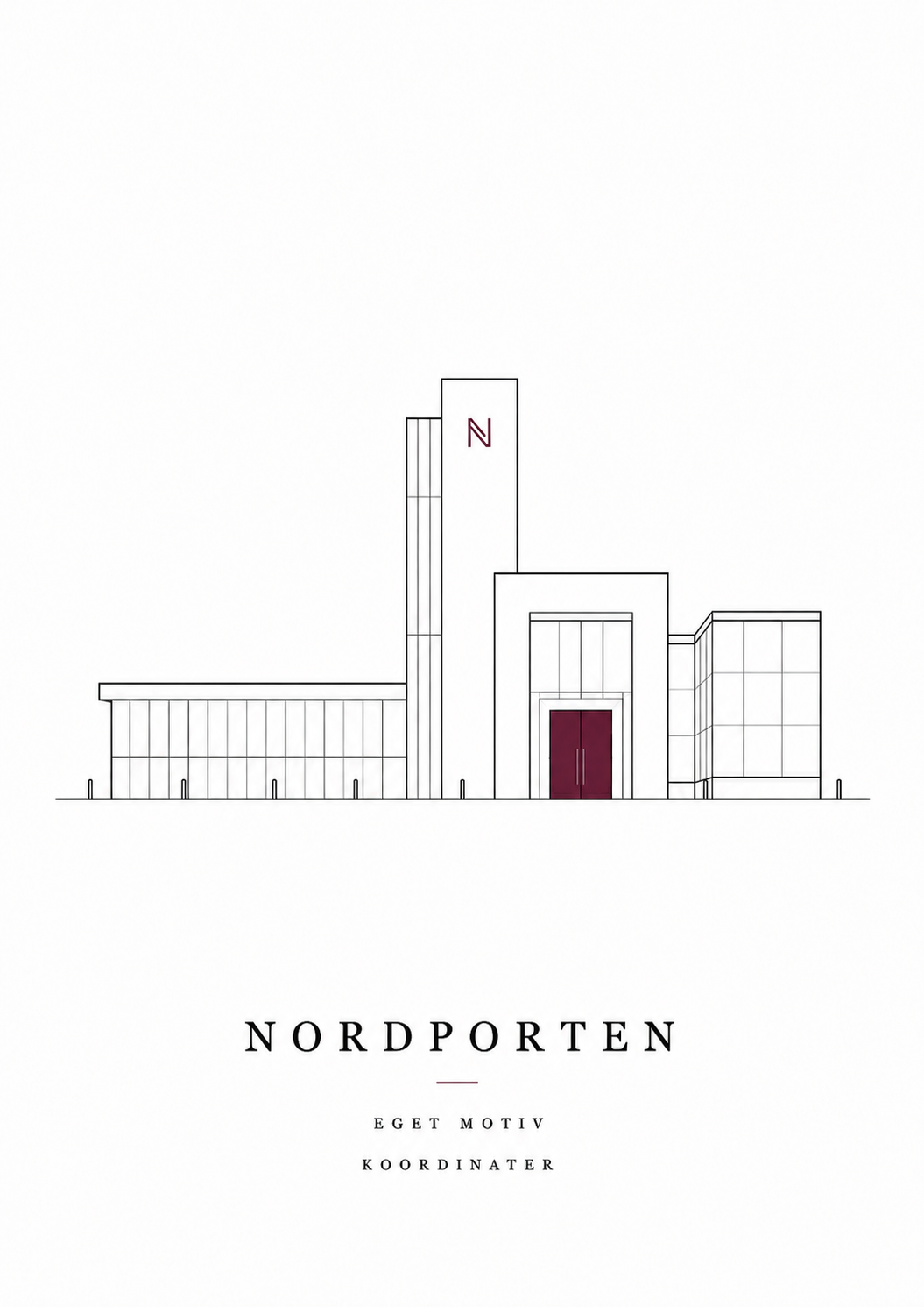 Custom print av företagsbyggnad