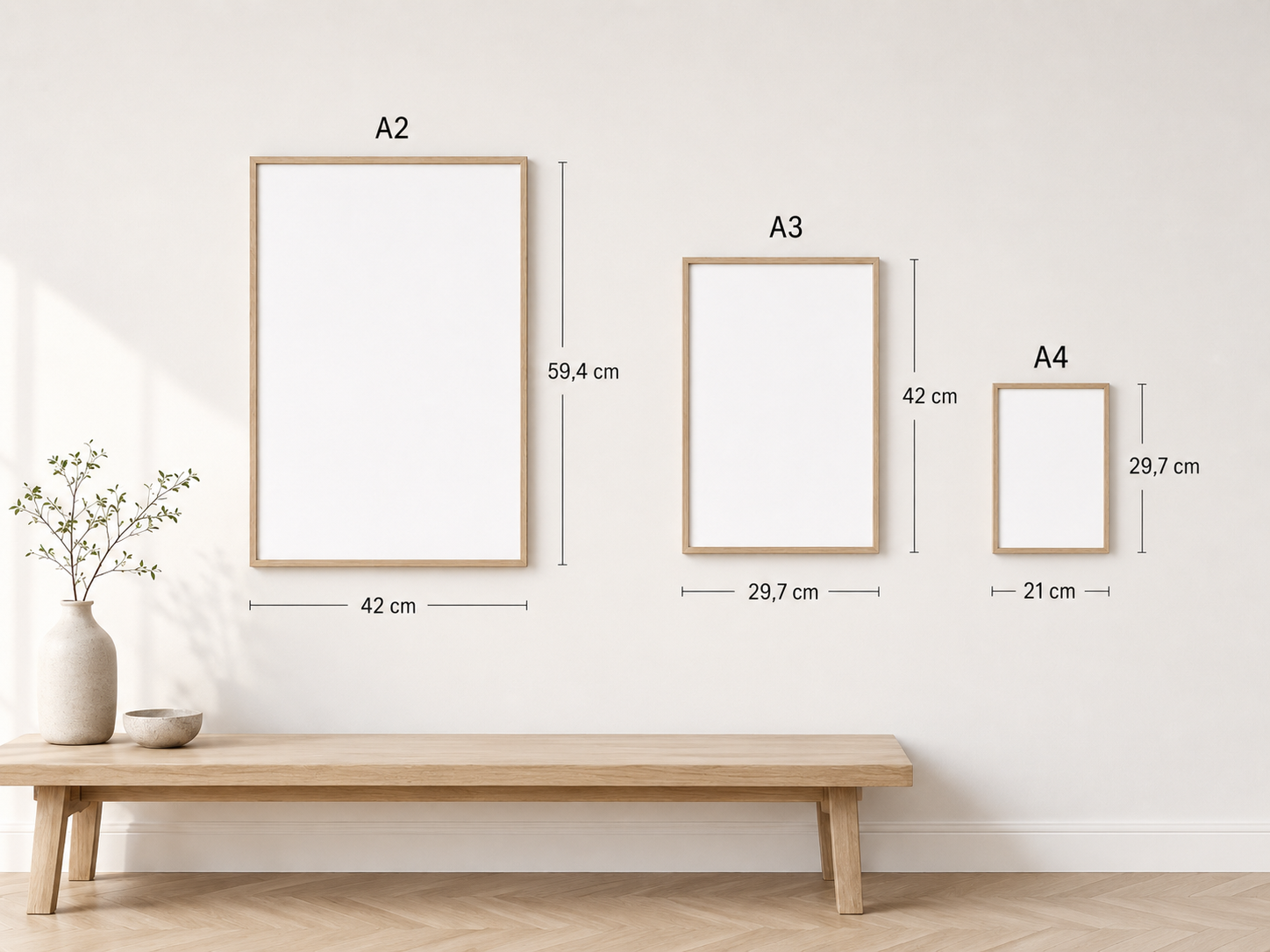Storleksguide: A4, A3 och A2
