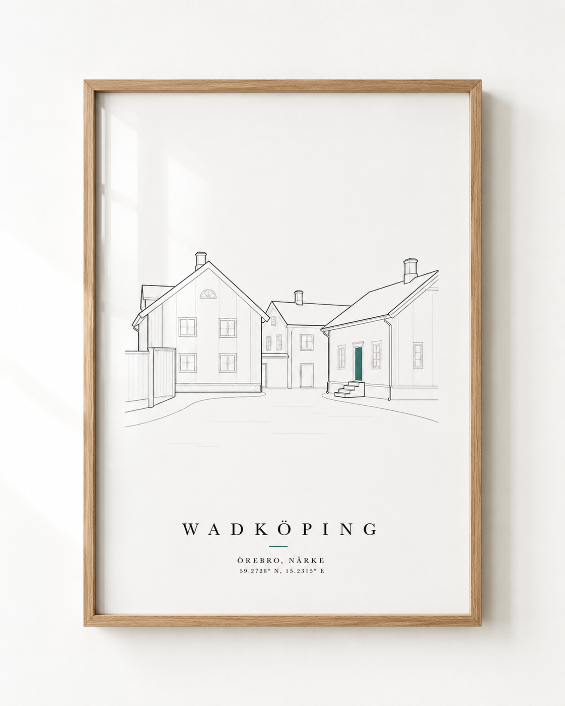 Inramad District Studio-poster: Wadköping, Örebro